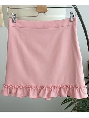 NWT Brooks Brothers Wool Blend Ruffle Trim Skirt